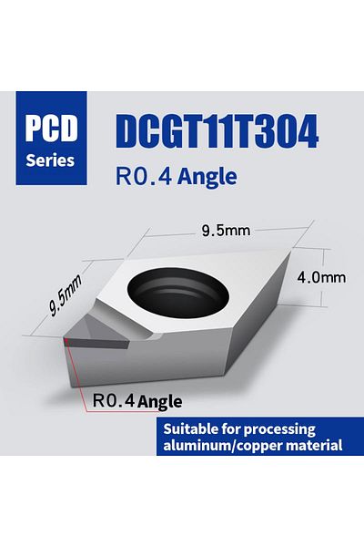 kakarot DCGT11T304 R0.4 PCD DCGT070202 DCGT11T302 Diamond Insert DCGT 070204 11T304 PCD Aluminum All