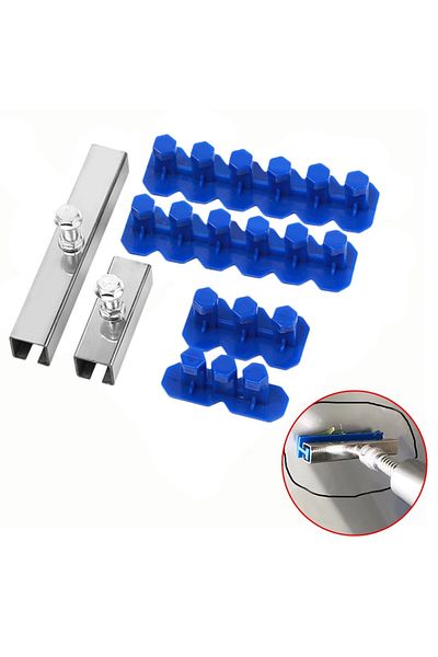 Choice 6 Pcs 6pcs Car Dent Repair Replacement Tool Universal Paintless Dent Repair Adhesive Blue Glue Tabs