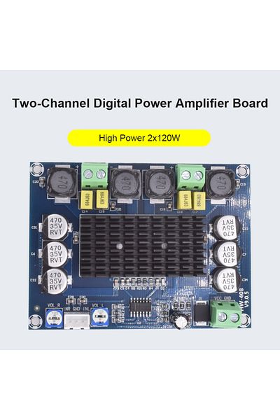 VODOOL DC12-26V 120W*2 مكبر صوت ستيريو رقمي ثنائي القناة لوحة مضخم صوت فرعي TPA3116D2 DIY 2...