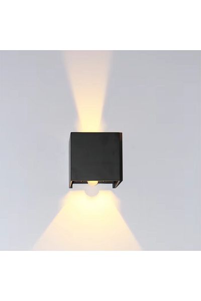 Choice 12w Cool White Black Body Ip65 Sensor Led Wall Lamp 6w/12w Outdoor Motion Sconce Balcony Porch Light