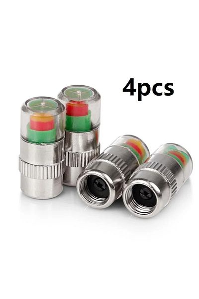 Choice 4 Pcs Car Tire Pressure Monitor Tire 4/2pcs External Valve Air Pressure Monitor Caps High Precision