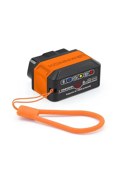 Choice ماسحات OBD2 Bt5.0 Orange Konnwei Kw906 Elm327 V1.5 Pic18f25k80 Bluetooth 5.0 لنظامي التشغيل Android/ios Elm 3