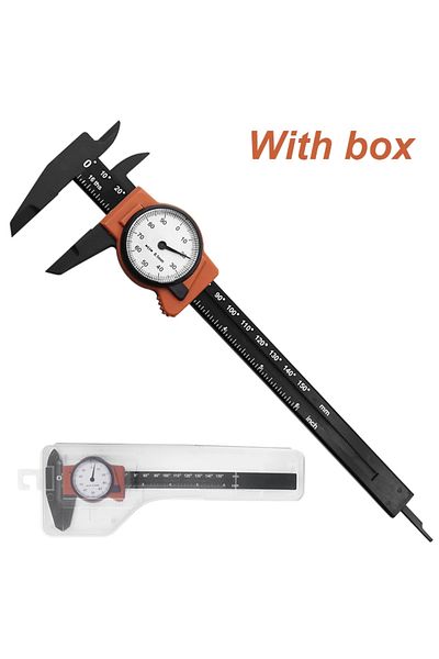 Ninth World Metric New 1pc Dial Caliper Gauge Measuring Tools Plastic Vernier Caliper With Watch High Precision