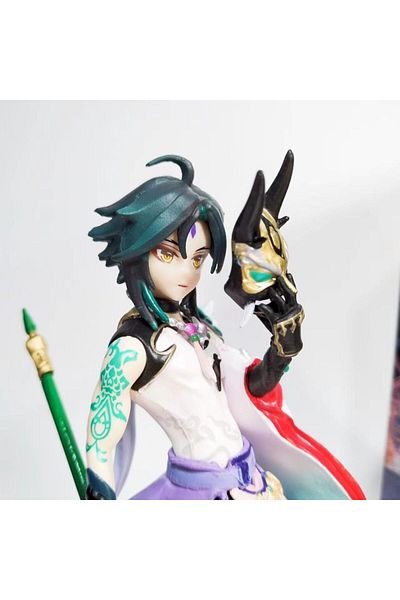 BANDAI WITHOUT BOX 20CM Anime Figure Genshin Impact Xiao Vigilant Yaksha Genshin Impact Klee Action Figure