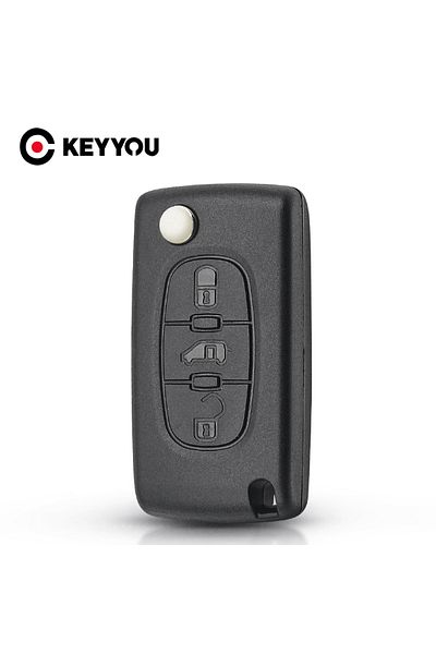 KEYYOU 3 Button For Peugeot Partner Citroen Berlingo HU83 VA2 Blade CE0523 CE0536 Flip Remote Car...