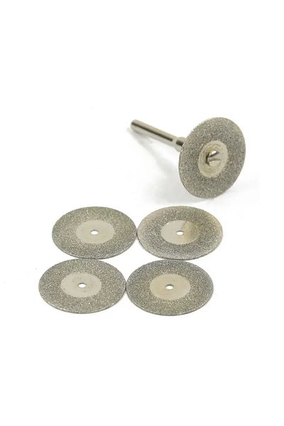 Choice 1 Set 5pcs 22mm Diamond Cutting Discs Cut Off Mini Diamond Saw Blade With 1pcs Connecting Shank For
