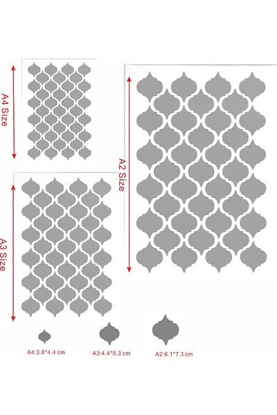 Choice A4 Size 21 By 29.7 A4 Size Diy Craft Moroccan Stencils For Walls Painting Scrapbooking Stamping Sta
