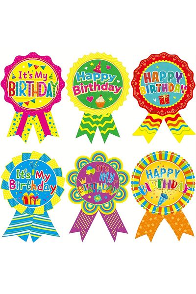 Choice 120 Pieces Happy Birthday Stickers Birthday Badge Stickers It's My Birthday Stickers Homeschool B...