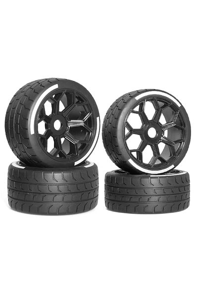 Choice 4 قطع 4 قطع 53/107 42/100 إطار سداسي العجلات مقاس 17 مم لسيارة Arrma 1/7 Felony Fsr موديل Gt Fs Rc المحدثة