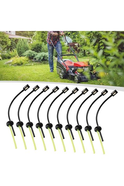 Choice 10PCS Fuel Hose Pipe With Fuel Filter Kit For Strimmer Cutter Mower Trimmer Gasoline Fuel Tank Fi...