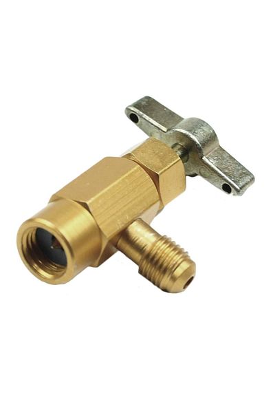 Choice 1/4 Thread Adapter R-134a Refrigerant Can Dispensing Bottle Tap Opener Valve 60*35mm Car Air Cond...
