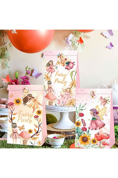 Choice Other Other Pink Laventy Mushroom Birthday Party Favors Bags Party Decoration Mushroom Fairy Party S
