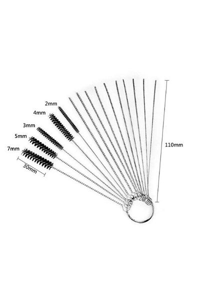 Choice 15pcs 15 Piece Car/motorcycle Carburetors Carbon Dirt Jet Remove Cleaner Cleaning Wires Set Cleaning