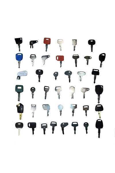 Choice 41PCS Heavy Equipment Keys Set For Case Cat Komatsu JCB Kubota Bobcat JLG CAT Volvo KAT