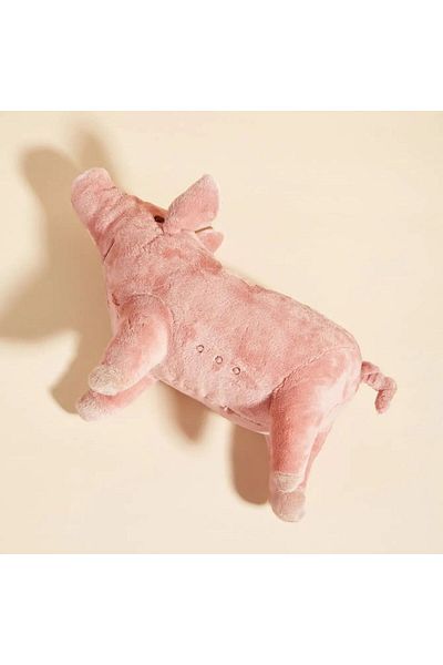 Choice Pink A Cute Pig Design Pet Teeth Grinding Plush Toy, Bite Resistant Interactive Dog Toy Supply
