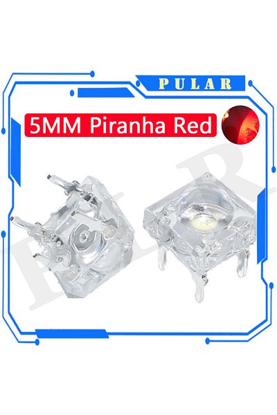 Choice Red 10pcs 5mm F5 Piranha Led White Red Green Amber Clear 5mm Led Diode Light-emitting-diodes 4-pins