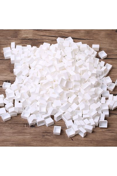 Choice 25pcs 2ml White 25/50/100pcs 2ml White/transparent Color Empty Plastic Half Pan Watercolor Paint Gri