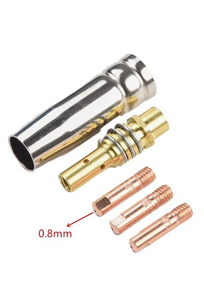 Choice 0.8mm 5pcs/set, Mig Contact Tip Consumables Mig Welding Mb15 15ak Contact Tip Nozzles Contact Tips 0