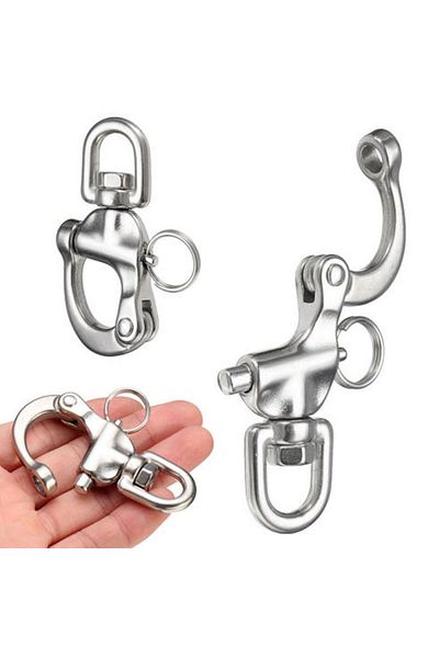 Choice 1Pcs Fender Hook Stainless Steel Closed Open Type Polish Marine Sailboat Hardware Fender Hook Shi...