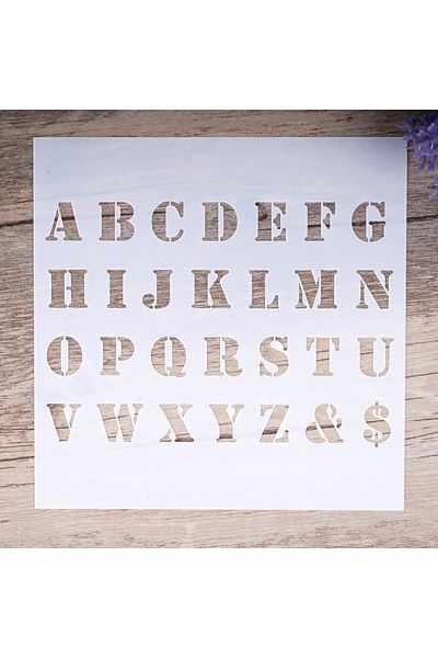 Choice 15 By 15 Cm 15 Cm Diy Craft Letter Alphabet Stencils For Walls Painting Scrapbooking Stamping Stamps