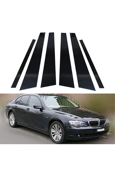 Choice Fit For BMW 7 Series E65 E66 2001 2002 2003 2004 2005 2006 2007 2008 Door Trim Pillar Posts Gloss...