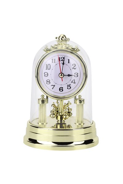 Choice Gold Retro Table Clock Silent Desk Clock European Style Desktop Ornament For Office Living Room Home