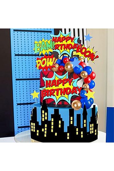Choice Superhero Laventy Superhero Birthday Cake Decoration Superhero Party Favors Superhero Cake Decoratio