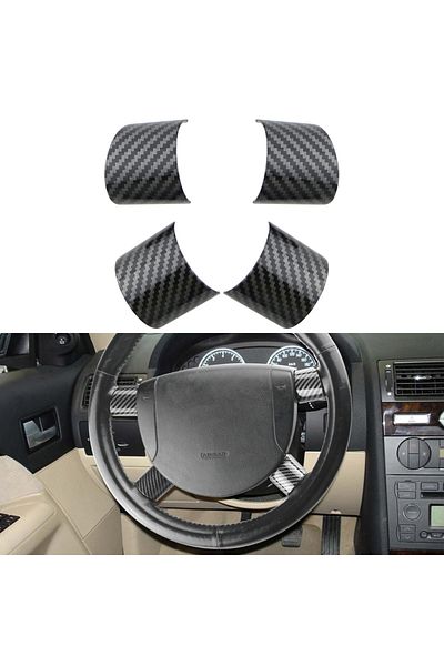 Choice ABS Chrome carbon fiber Steering Wheel Cover Sequin Trim Sticker for Ford Mondeo 2004-2006