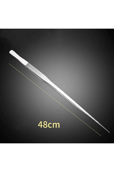 Choice Straight Head 48cm Stainless Steel Aquarium Tweezers Pliers Fish Tank Plant Aquascape Tools Straight