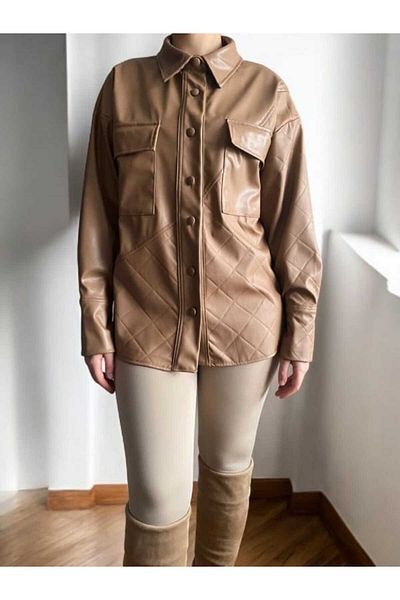 BEBE PLUS Leather Shirt