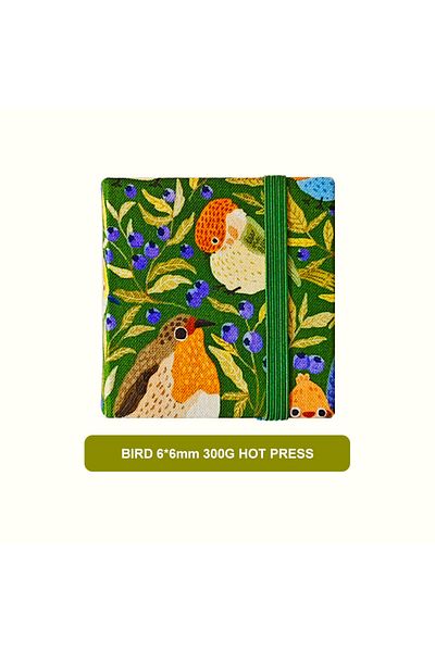 Choice Bird Seamiart 6x6cm Mini Drawing Notebook Sketch Book Coloring Book For Watercolor Painting 300gsm P