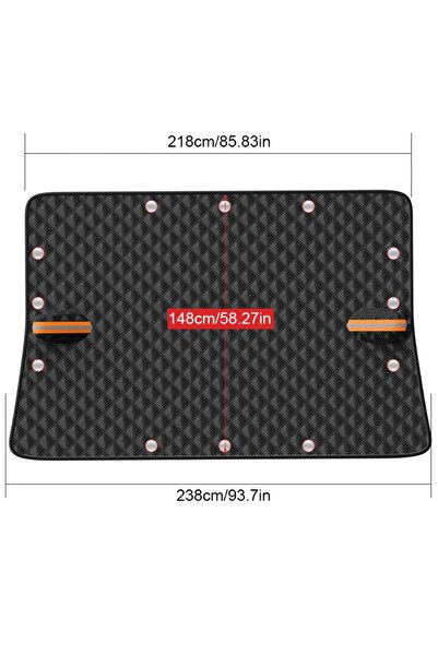 Choice 12 مغناطيس 1 قطعة غطاء سيارة للثلج غطاء زجاج أمامي للثلوج غطاء شتوي خا...