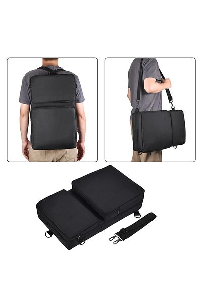 ALLOYSEED Portable Turntables Protective Case Dustproof Carrying Storage Bags with Sholder Strap Accessorie...