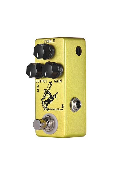 Choice Golden Horse Mosky Classic Golden / Silver Horse Guitar Pedal Overdrive Guitar Effect Pedal True Byp
