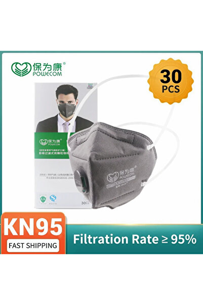 Choice 1890 فولت - 30 قطعة قناع KN95 من الكربون المنشط 6 طبقات عصابة رأس مفلت...