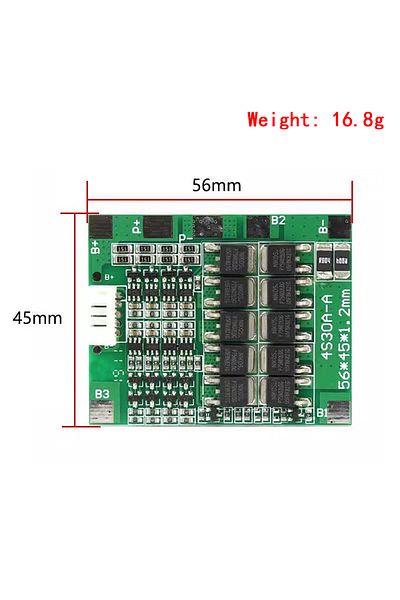 Si Tai&SH 4s 30a 14.8v Li-ion Lithium 18650 Battery Bms Packs Pcb Protection Board Balance Integrated Circuits