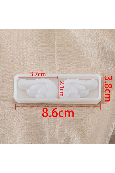 Choice Wings 1pc Cute Wing Resin Mold 3.8x8.6cm Angel Wing Silicone Mold For Diy Pendants Jewelry Making De