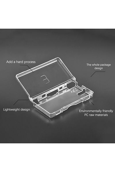 JETTING Onesize Transparent Game Case Cover Ndsl Protective Case Replacement Case Screen Lens For Ndsl