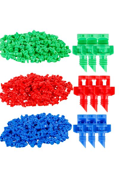 Choice 300pcs 300pcs 90/180/360 Degree Refraction Nozzle Micro Misting Nozzle Sprayer Garden Greenhouse Dri