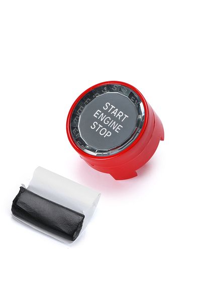 PQY Red Car Styling Engine Start Stop Switch Button Sticker For Bmw 1 2 3 4 5 6 7 Series F20 F21 F22 F23