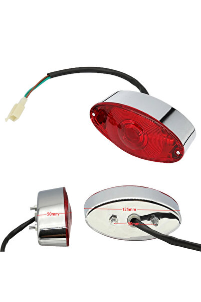 Choice مصباح خلفي لدراجة نارية رباعية الدفع 12 فولت يعمل بمكابح التشغيل ولوحة...