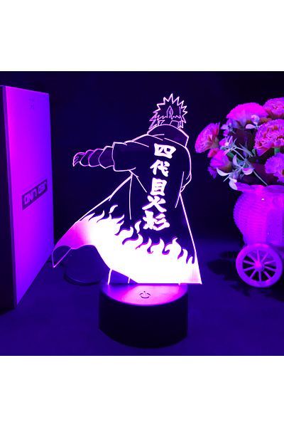 Choice Yd-4207 Japanese Manga Naruto Led Acrylic Stand Minato Namikaze Figure Atmosphere For Kids Gifts Chi