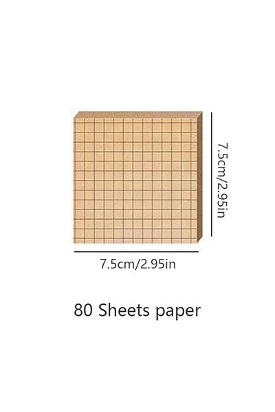 Choice Khaki-grid Basic Sticky Notes Stationery Notepad Post Bookmark Sticky Notes It Kawaii Stickers In No