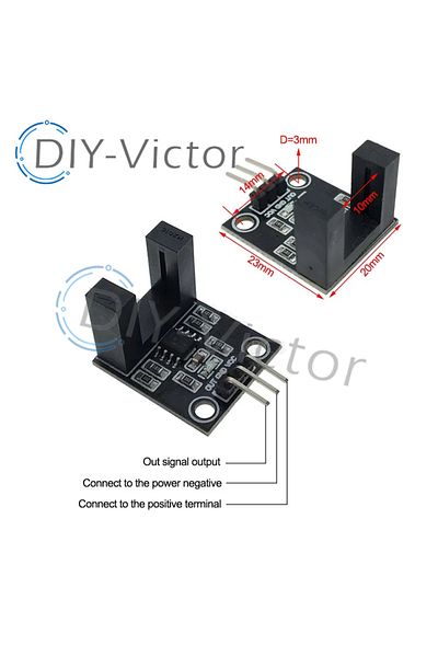 Choice Wide Body Slot Type Ir Optocoupler Speed Sensor Module 3.3v-5v Counter Module 51 Avr Pic 3.3v-5v Diy