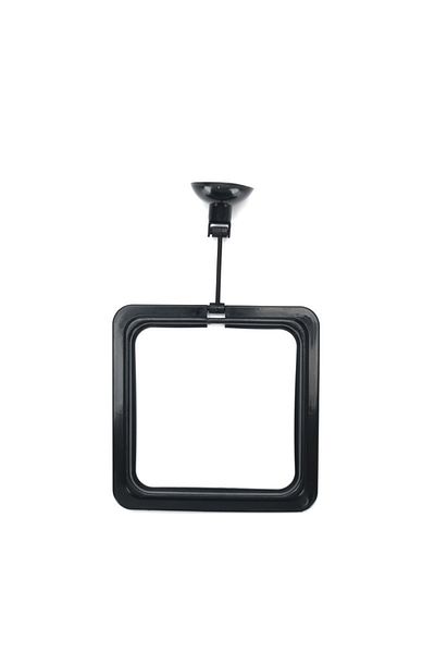 Choice Black Square Aquarium Fish Feeding Ring Equipped Suction Cups Portable Circular Square Aquatic Anima