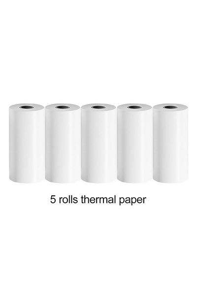 Choice 5 Rolls Paper Instant Print Camera For Kids Mini Digital Video Camera Dual Lens Photo Printing Therm
