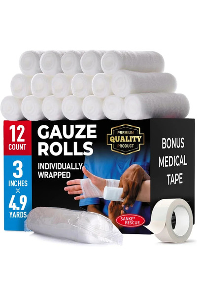 Choice ضمادة مرنة من القطن PBT مقاس 3 بوصات × 12، 12-24 قطعة/مجموعة، 7.5 سم ×...