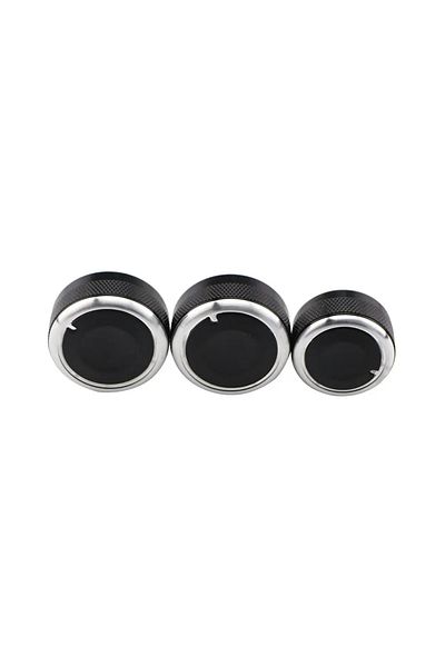 Choice Black Ac Knobs For Nissan Tiida Nv200 Livina 2004-2010 Geniss Sylphy 2012 3pcs Car Air Conditioning