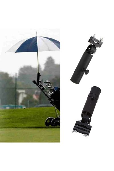 Choice Universal Golf Cart Umbrella Holder Adjustable Golf Trolley Umbrella Stand Clip Buggy Baby Pram W...