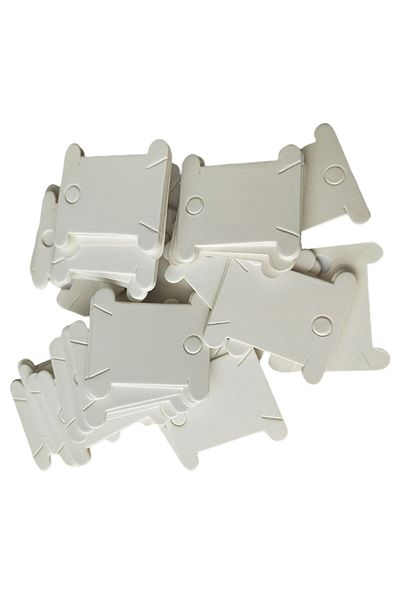 Choice 200pcs Hard Cardboard Floss Bobbins Threads Needlework Tool Spool Holder For Cross Stitch Embroid...